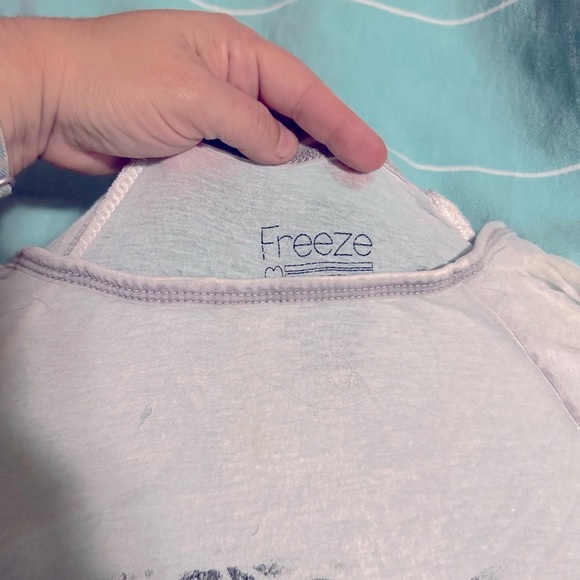 Freeze White Leopard Long Sleeve Sheer Tee - Picture 4 of 7